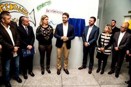 25.09.2019 - Prefeita Paula Mascarenhas e o Governador Eduardo Leite  reslizam a Inauguração do módulo escolar da EEEM Dom Antônio Zattera, no Case Pelotas - Foto: Gustavo Vara