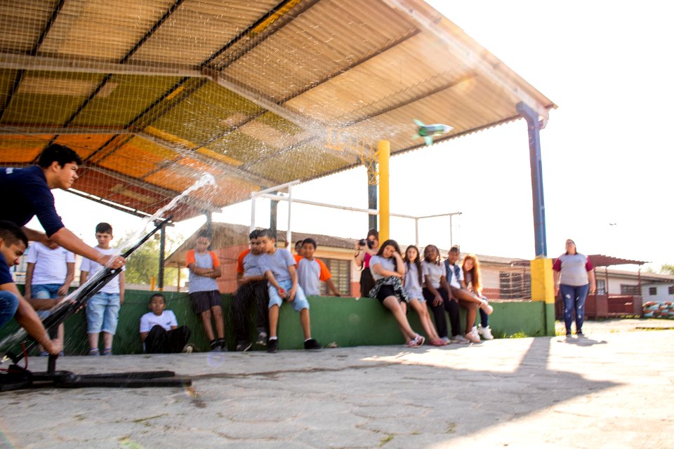 11.10.2019 - Apresentação dos alunos sobre a Olimpíada de Astronomia e Mostra Brasileira de Foguetes - Foto Michel Corvello