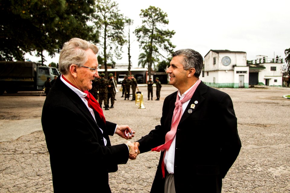 14.09.2019 - Solenidade no 9º BIMtz com a Fusão da Chama na abertura da Semana Farroupilha - Foto: Gustavo Vara