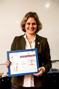 30.10.2019 - Prefeita Paula Mascarenhas visita os alunos dos 4º anos da Escola La Salle - Foto: Gustavo Vara