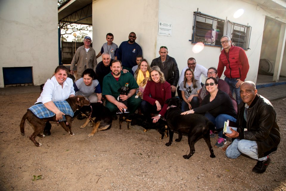 28.08.2019 - Prefeita Paula Mascarenhas em visita ao Canil Municipal, a convite do Comupa - Foto: Gustavo Vara