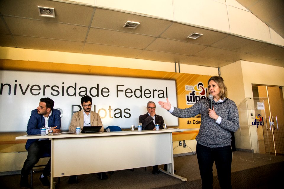 13.09.2019 - Prefeita Paula Mascarenhas realiza palestra na Semana Acadêmica do curso de Gestão Pública - Foto: Gustavo Vara