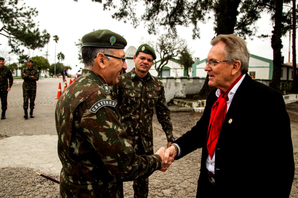 14.09.2019 - Solenidade no 9º BIMtz com a Fusão da Chama na abertura da Semana Farroupilha - Foto: Gustavo Vara