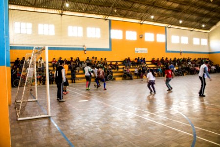 28.08.2019 - Tarde esportiva com alunos das escolas especiais e do Centro Social Urbano do Areal - Foto Michel Corvello