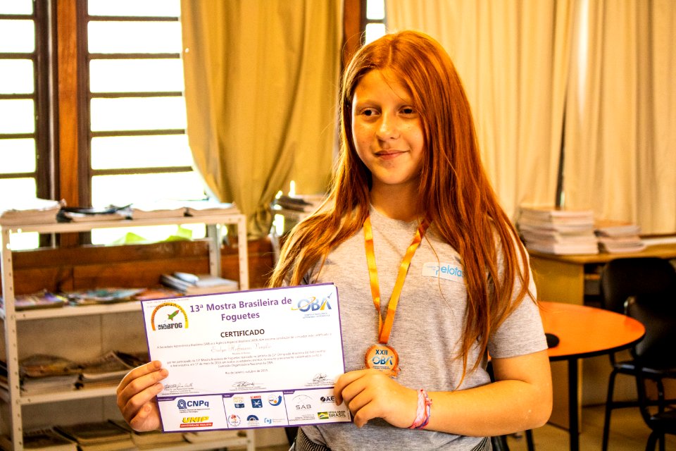 11.10.2019 - Apresentação dos alunos sobre a Olimpíada de Astronomia e Mostra Brasileira de Foguetes - Foto Michel Corvello