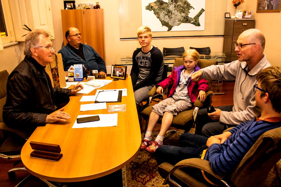 03.09.2019 - Vice-prefeito recebe visita do pastor Volker Beba de Luxemburgo - Foto Michel Corvello