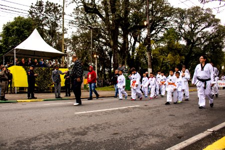 07.09.2019 - Prefeita Paula e o vice-prefeito Idemar Barz prestigiam desfile cívico militar de 7 de setembro - Foto Michel Corvello