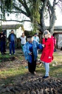 12.09.2019 - Prefeita Paula Mascarenhas  durante visita a um dos pontos da cidade que passou por alagamentos, no Corredor do Obelisco - Foto: Gustavo Vara
