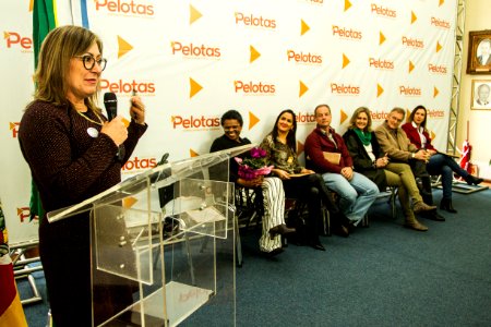 11.09.2019 -  Prefeita Paula Mascarenhas no evento de posse do Conselho dos Direitos da Mulher - Foto: Gustavo Vara