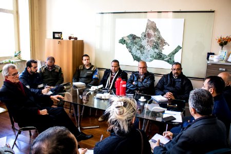 13.08.2019 - Vice-prefeito Idemar Barz em reunião com Entidades e Instituições para tratar do desfile da Semana Farroupilha - Foto Michel Corvello