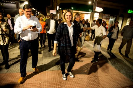 30.09.2019 - Prefeita Paula Mascarenhas e o vice Idemar Barz na caminhada de entrega do Calçadão da rua Andrade Neves - Foto: Gustavo Vara