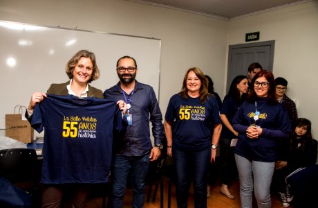 30.10.2019 - Prefeita Paula Mascarenhas visita os alunos dos 4º anos da Escola La Salle - Foto: Gustavo Vara