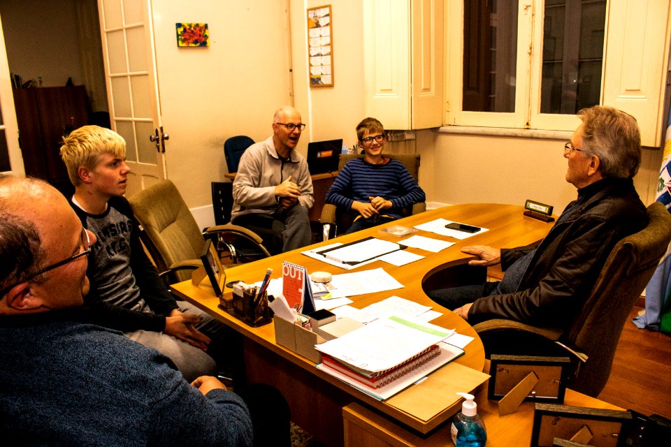03.09.2019 - Vice-prefeito recebe visita do pastor Volker Beba de Luxemburgo - Foto Michel Corvello