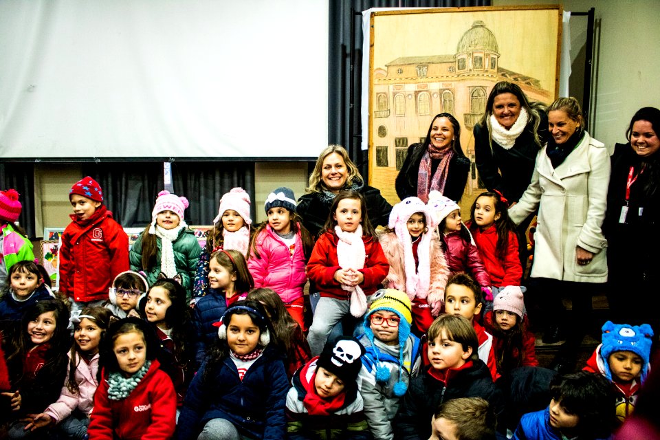 05.07.2019 - Prefeita Paula Mascarenhas visita exposição em homenagem ao aniversário de Pelotas no colégio Gonzaga - Foto Michel Corvello