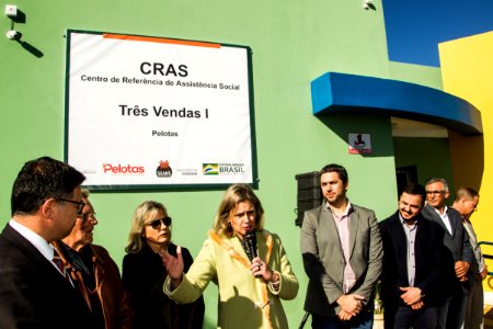 23.08.2019 - Prefeita Paula Mascarenhas realiza a inauguração do Cras Três Vendas I - Foto: Gustavo Vara