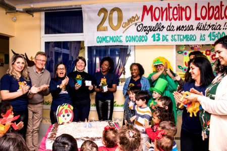 13.09.2019 - Vice-prefeito Idemar Barz prestigia aniversário de 20 anos da Emei Monteiro Lobato - Foto Michel Corvello