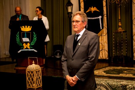 17.10.2019 - Vice-prefeito Idemar Barz recebe medalha Academia de Letras - Foto Michel Corvello