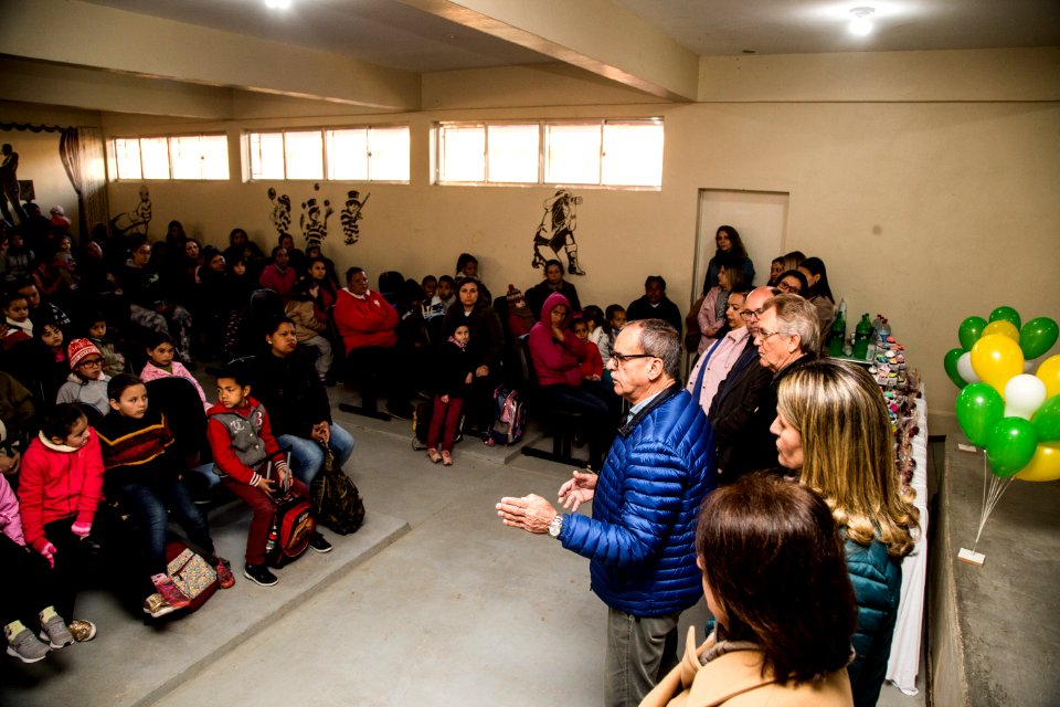 06.08.2019 - Início do turno integral na Emef Mario Maneghetti - Foto: Gustavo Vara