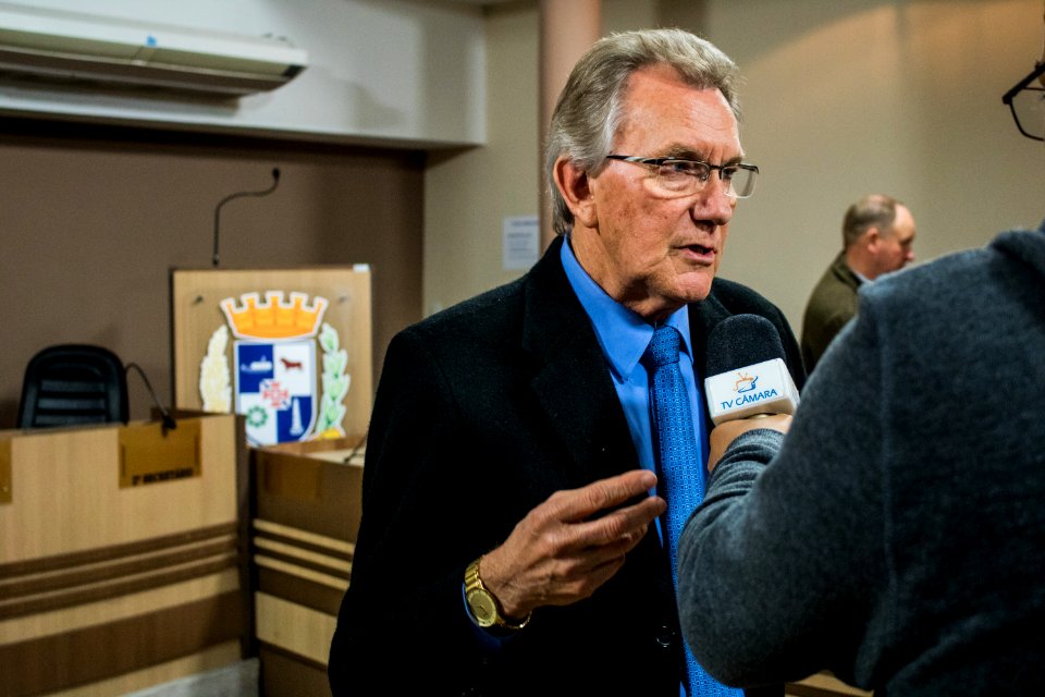 24.07.2019 - Prefeito em exercício Idemar Barz prestigia Sessão Solene em comemoração ao dia do Colono e da Imigração alemã - Foto Michel Corvello