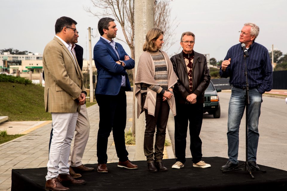 16.08.2019 - Prefeita Paula Mascarenhas e o vice Idemar Barz participam da inauguração da rua Coletora que ligará o Bairro Quartier à avenida Fernando Osório - Foto: Gustavo Vara
