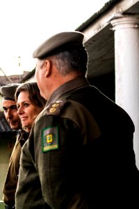 17.07.2019 - Prefeita Paula Mascarenas recebe homenagem dos soldados do 4º BPM - Foto Michel Corvello
