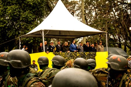 07.09.2019 - Prefeita Paula e o vice-prefeito Idemar Barz prestigiam desfile cívico militar de 7 de setembro - Foto Michel Corvello