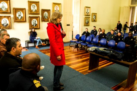 15.08.2019 - Prefeita Paula Mascarenhas realiza a entrega dos novos fardamentos da Guarda Municipal - Foto: Gustavo Vara