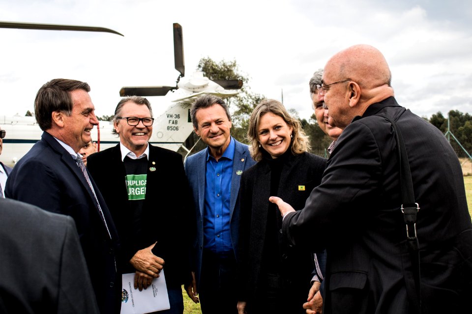 12.08.2019 - Prefeita Paula Mascarenhas recepciona presidente da República em Pelotas - Foto Michel Corvello