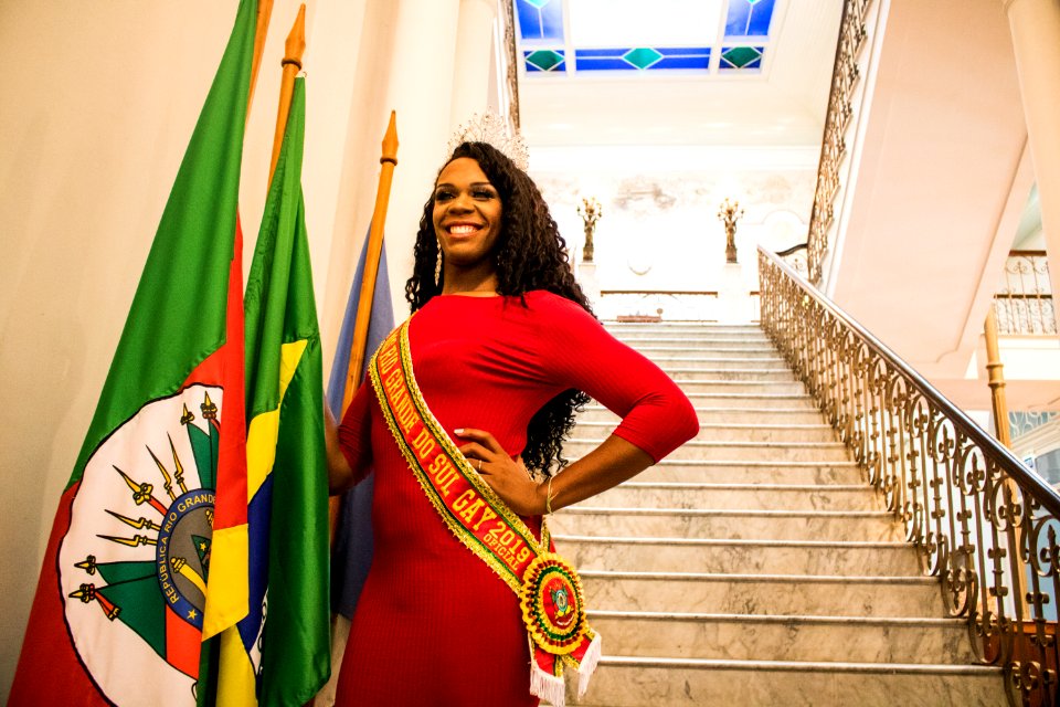 28.06.2019 - Dia do orgulho LGBT com a Miss gay Rio Grande do Sul - Foto Michel Corvello