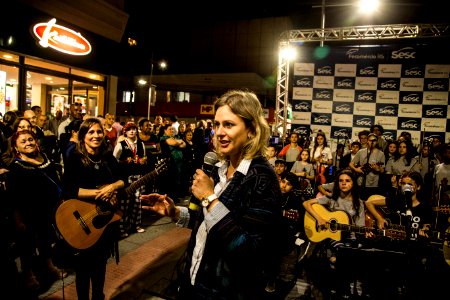 30.09.2019 - Prefeita Paula Mascarenhas e o vice Idemar Barz na caminhada de entrega do Calçadão da rua Andrade Neves - Foto: Gustavo Vara