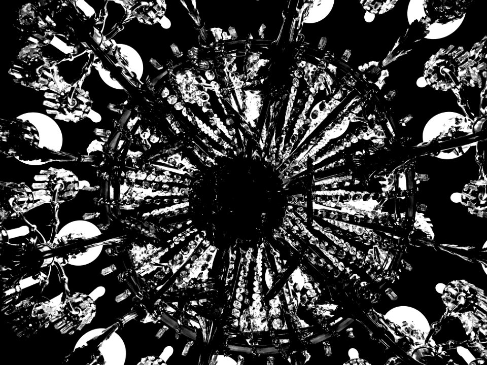 Chandelier in Black&White photo