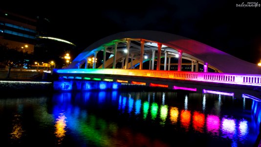 Bridge on the river in Clarke Quay
