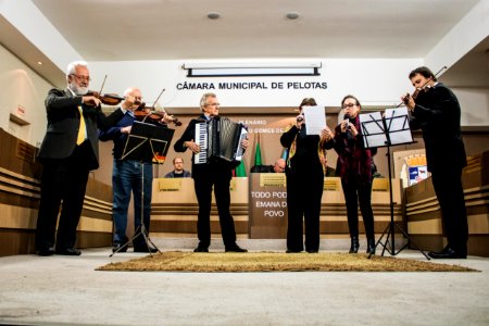 24.07.2019 - Prefeito em exercício Idemar Barz prestigia Sessão Solene em comemoração ao dia do Colono e da Imigração alemã - Foto Michel Corvello