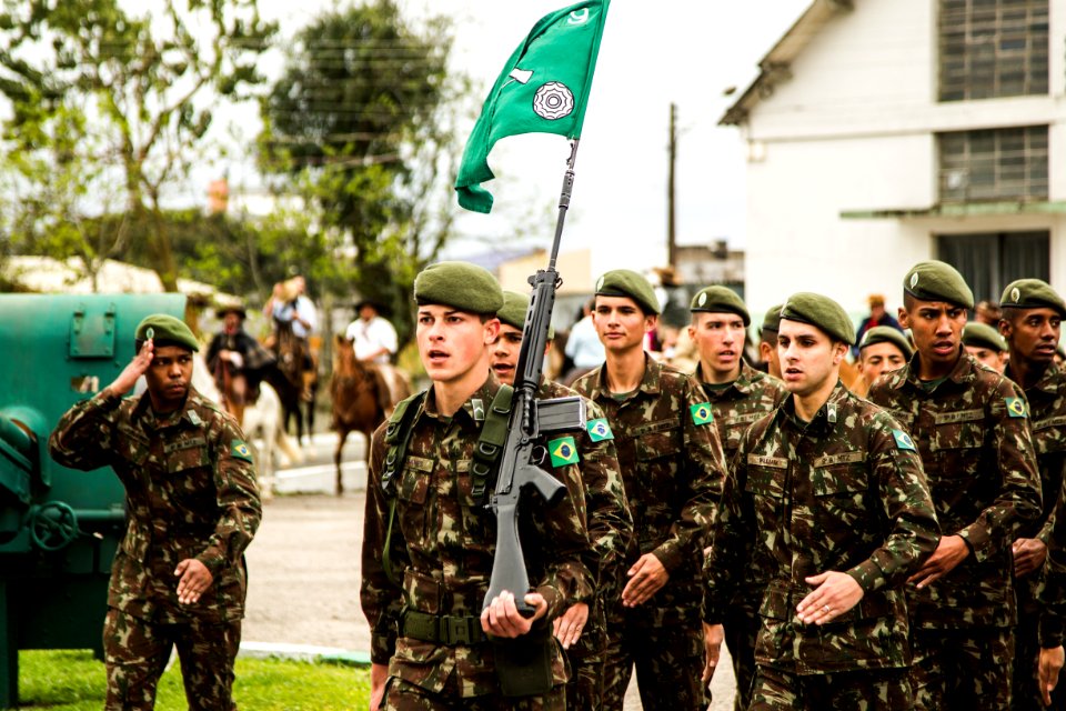 14.09.2019 - Solenidade no 9º BIMtz com a Fusão da Chama na abertura da Semana Farroupilha - Foto: Gustavo Vara