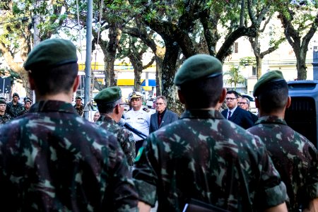 11.06.2019 - Vice-prefeito Idemar Barz prestigia cerimônia alusiva à Batalha Naval do Riachuelo - Foto Michel Corvello