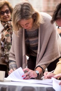 16.08.2019 - Prefeita Paula Mascarenhas realiza a assinatura do contrato e da ordem de serviço para o início das obras de restauro do Theatro Sete de Abril - Foto: Gustavo Vara