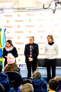 04.07.2019 - Prefeita Paula Mascarenhas recebe alunos do 4º ano do Colégio São José, para entrega de cartas do projeto “Cartas à Prefeita”  - Foto Michel Corvello