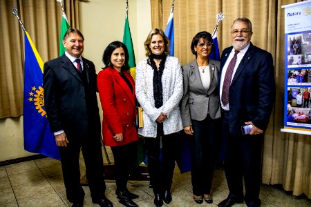 31.05.2019 - Prefeita Paula Mascarenhas e o vice Idemar Barz prestigiam reunião Festiva Conjunta dos Rotary Club Pelotas, Oeste e Suleste com entrega de instrumentos à Orquestra Estudantil Municipal - Foto Michel Corvello