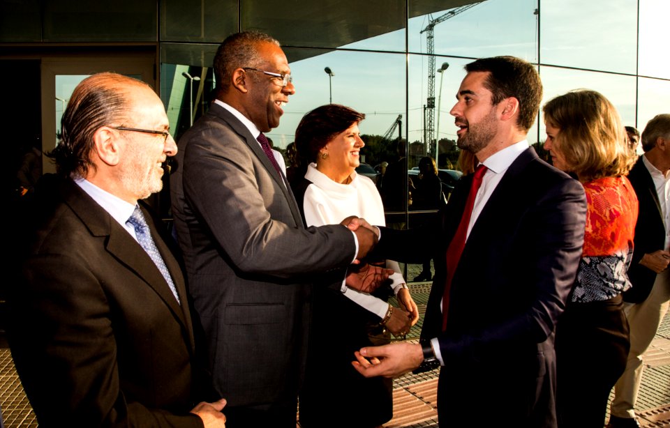 13.06.2019 - Prefeita Paula Mascarenhas e o Governador do Rio Grande do Sul, Eduardo Leite na chegada ao evento de inauguração do novo Hospital da Unimed Pelotas - Foto: Gustavo Vara