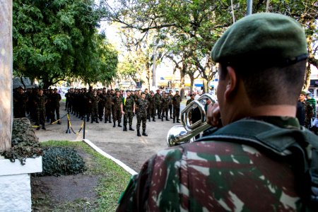 11.06.2019 - Vice-prefeito Idemar Barz prestigia cerimônia alusiva à Batalha Naval do Riachuelo - Foto Michel Corvello