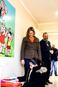 09.07.2019 - Prefeita Paula Mascarenhas visita UPA Areal em comemoração aos 3 anos com a nova secretária Roberta Ribeiro - Foto Michel Corvello