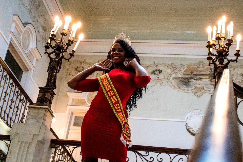28.06.2019 - Dia do orgulho LGBT com a Miss gay Rio Grande do Sul - Foto Michel Corvello