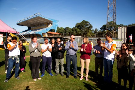07.05.2019 - Prefeita Paula Mascarenhas participa da abertura da Caravana do Esporte e da Arte, na Boca do Lobo - Foto: Gustavo Vara