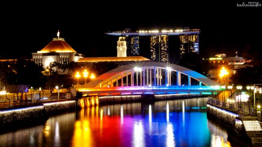 Marina bay sands from Clarke quay