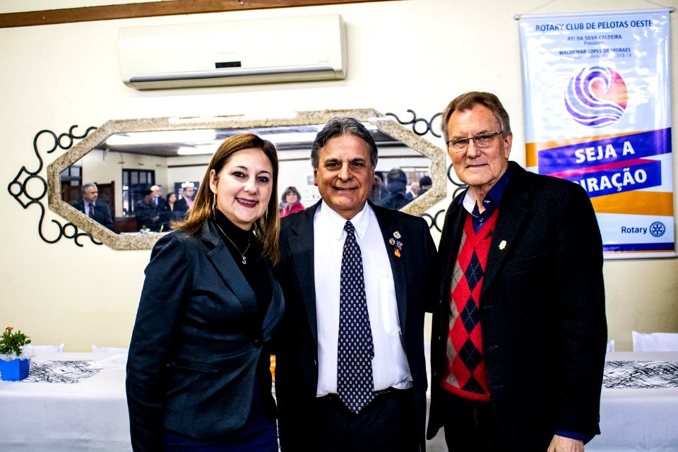 31.05.2019 - Prefeita Paula Mascarenhas e o vice Idemar Barz prestigiam reunião Festiva Conjunta dos Rotary Club Pelotas, Oeste e Suleste com entrega de instrumentos à Orquestra Estudantil Municipal - Foto Michel Corvello
