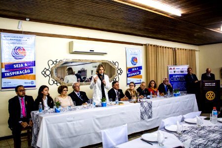 31.05.2019 - Prefeita Paula Mascarenhas e o vice Idemar Barz prestigiam reunião Festiva Conjunta dos Rotary Club Pelotas, Oeste e Suleste com entrega de instrumentos à Orquestra Estudantil Municipal - Foto Michel Corvello