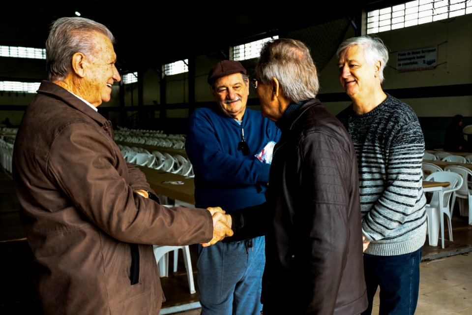 27.07.2019 - Prefeito em exercício Idemar Barz prestigia almoço na Paróquia São Cristovão em comemoração ao Dia do Motorista - Foto Michel Corvello