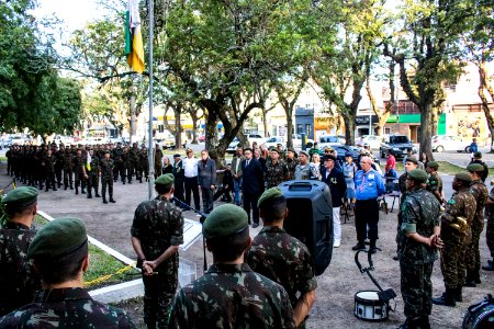 11.06.2019 - Vice-prefeito Idemar Barz prestigia cerimônia alusiva à Batalha Naval do Riachuelo - Foto Michel Corvello