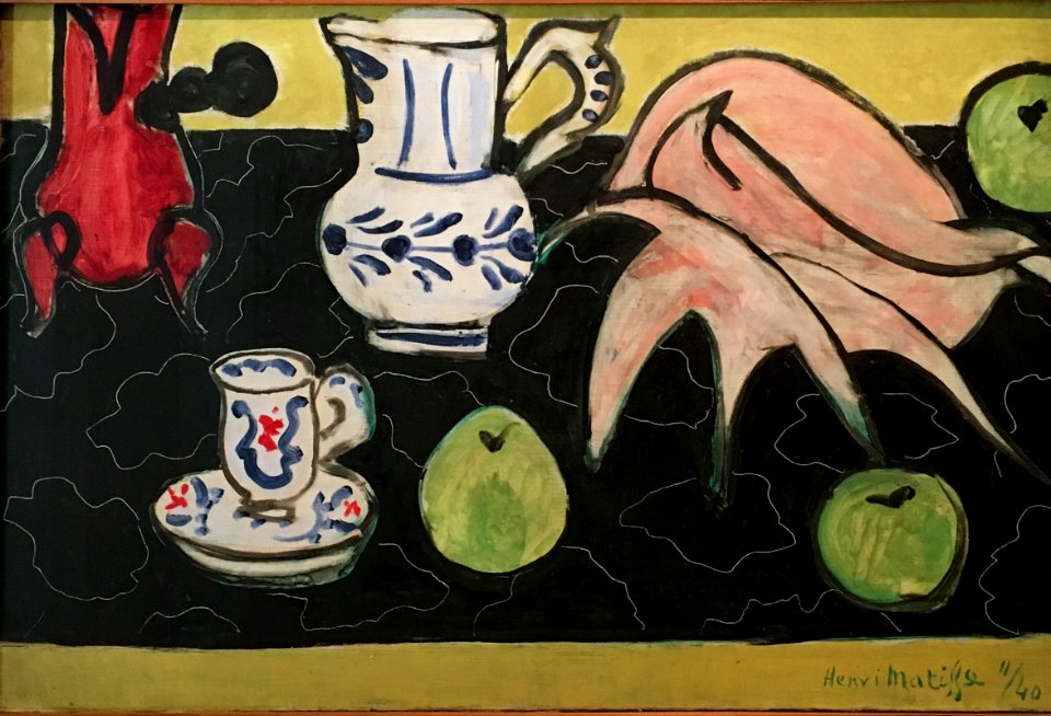 Still life with a Seashell on Black Marble - Henri Matisse