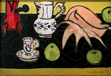 Still life with a Seashell on Black Marble - Henri Matisse